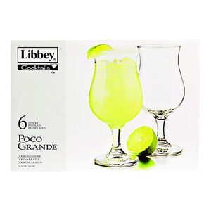 Libbey 6-Piece Poco Grande Cocktail Glass Set Clear 13.25oz Libbey 6-Piece Poco Grande Cocktail Glass Set Clear 13.25oz